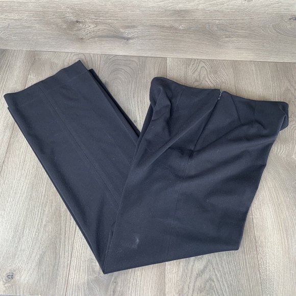 TravelSmith Pants - Travel Smith Pants Womens Size 8 Black Slacks Hidden Hip Zip Button Close Pleats